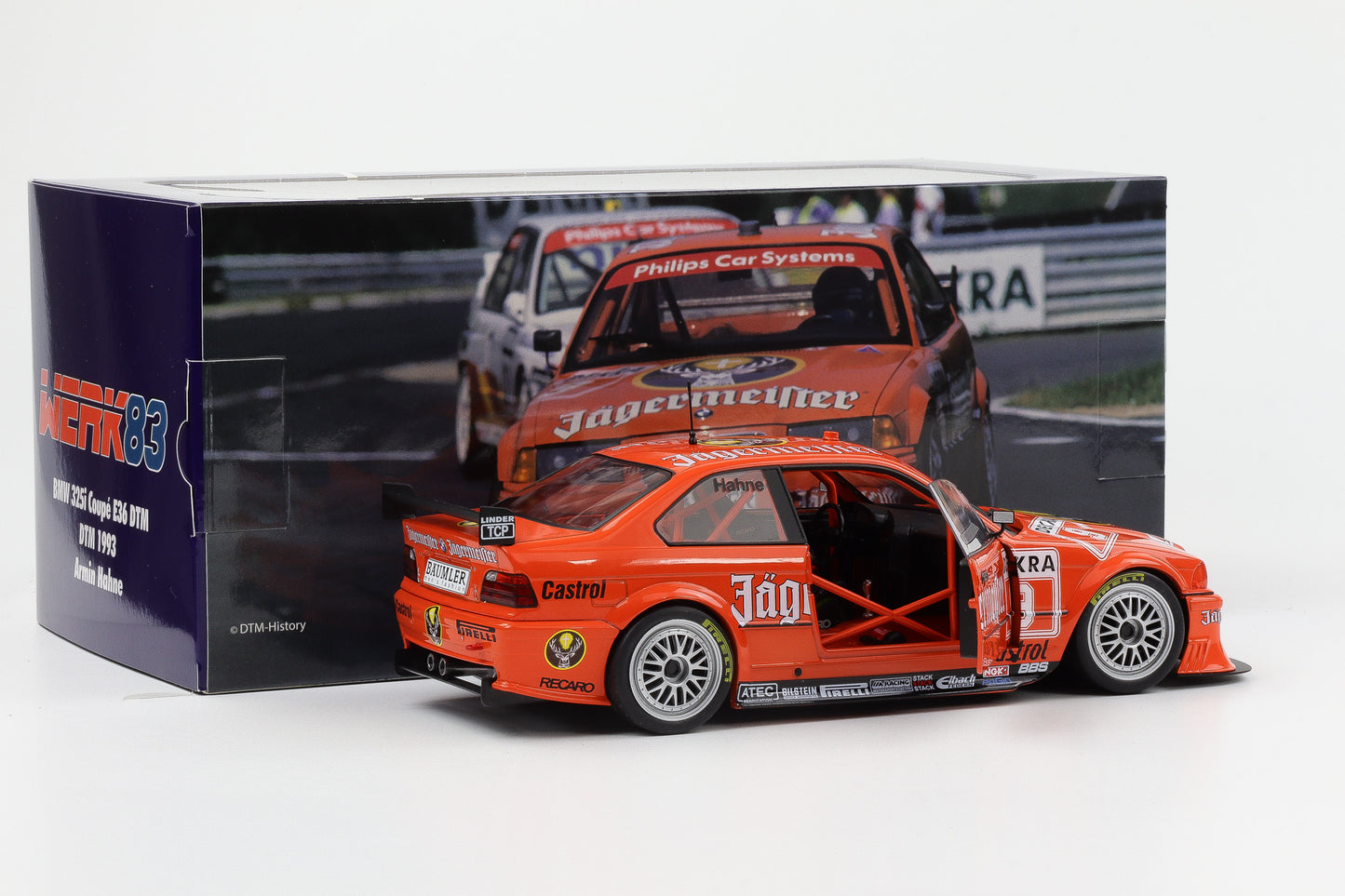 1:18 BMW 3 Series 325i E36 Coupe Jägermeister #9 Hahne DTM 1993 WERK83