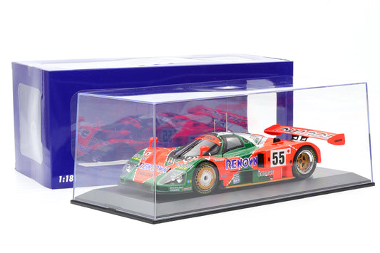 1:18 WERK83 Mazda 787B Winner 24h Le Mans 1991 Weidler Herbert Gachot + Vitrine