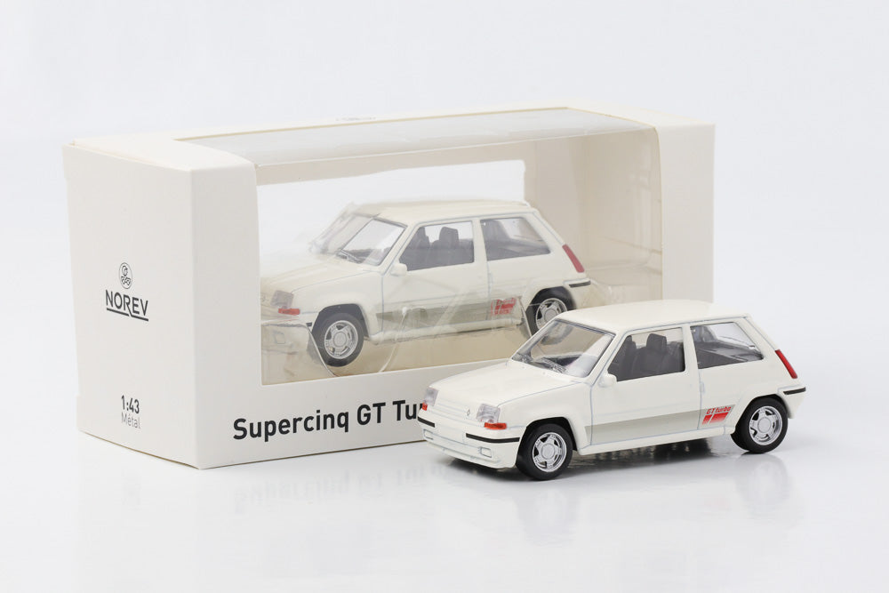 1:43 Renault R5 Supercinq GT Turbo weiss Jet Car Norev diecast 510538