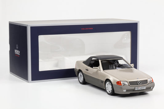 1:18 Mercedes-Benz 500 SL Roadster Softtop R129 1989 Rauchsilber 1:18 Norev