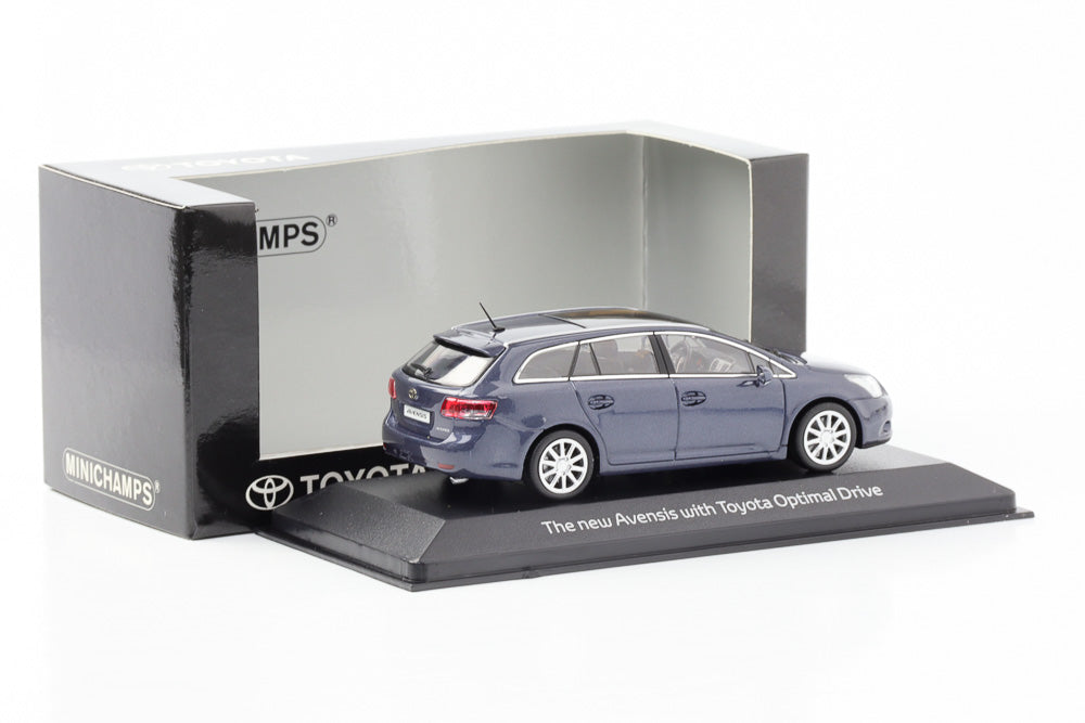 1:43 Toyota Avensis Optimal Dive T27 Kombi blaugrau metallic diecast Minichamps
