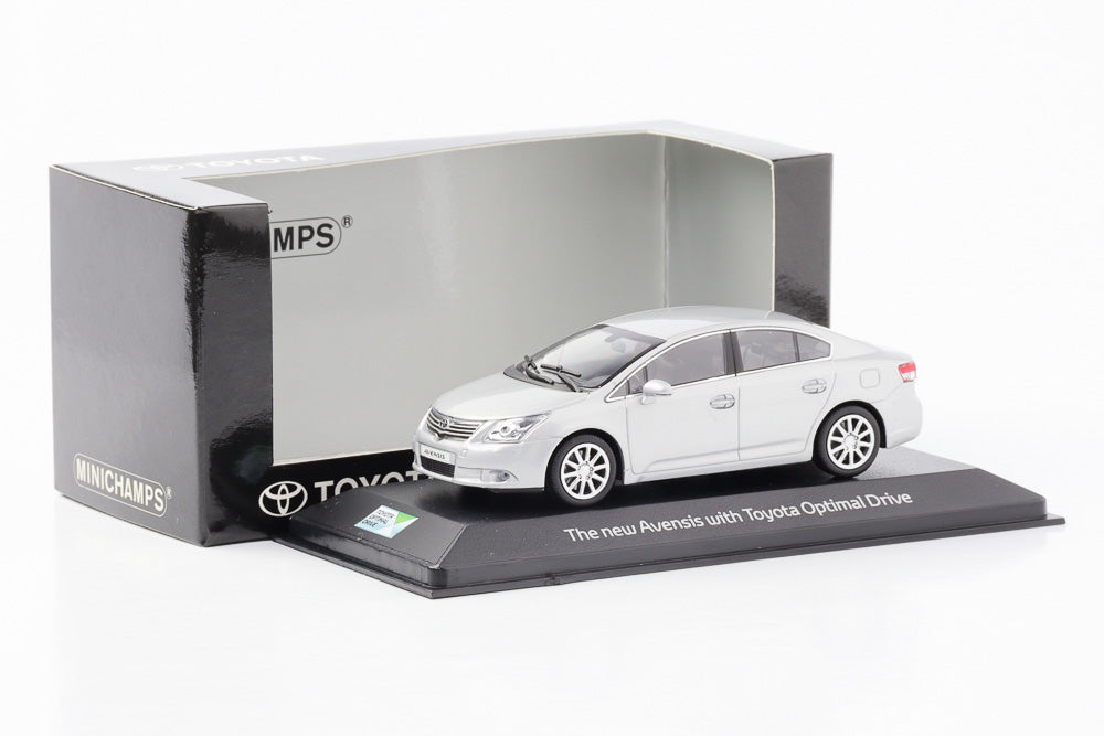 1:43 Toyota Avensis Limousine III 2009 T27 silver diecast dealer Minichamps