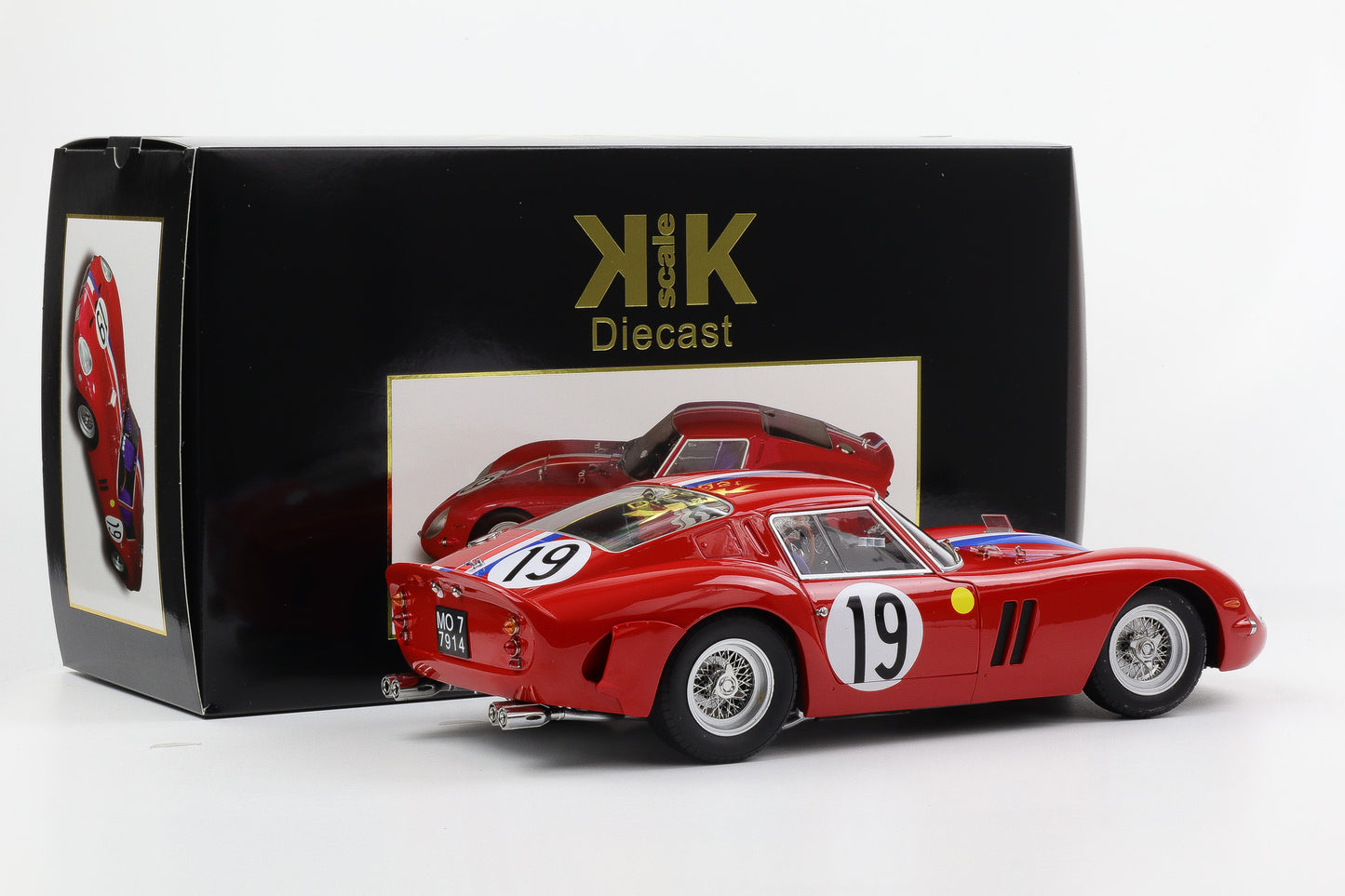 1:12 Ferrari 250 GTO #19 2nd 24h LeMans 1962 Noblet Guichet KK-Scale diecast