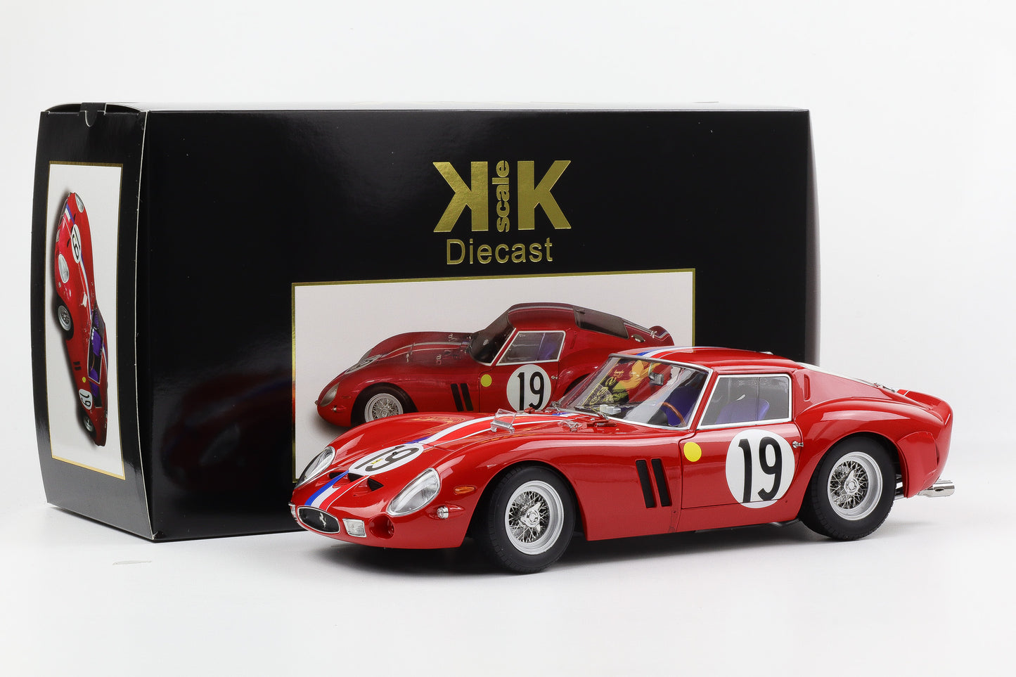 1:12 Ferrari 250 GTO #19 2nd 24h LeMans 1962 Noblet Guichet KK-Scale diecast