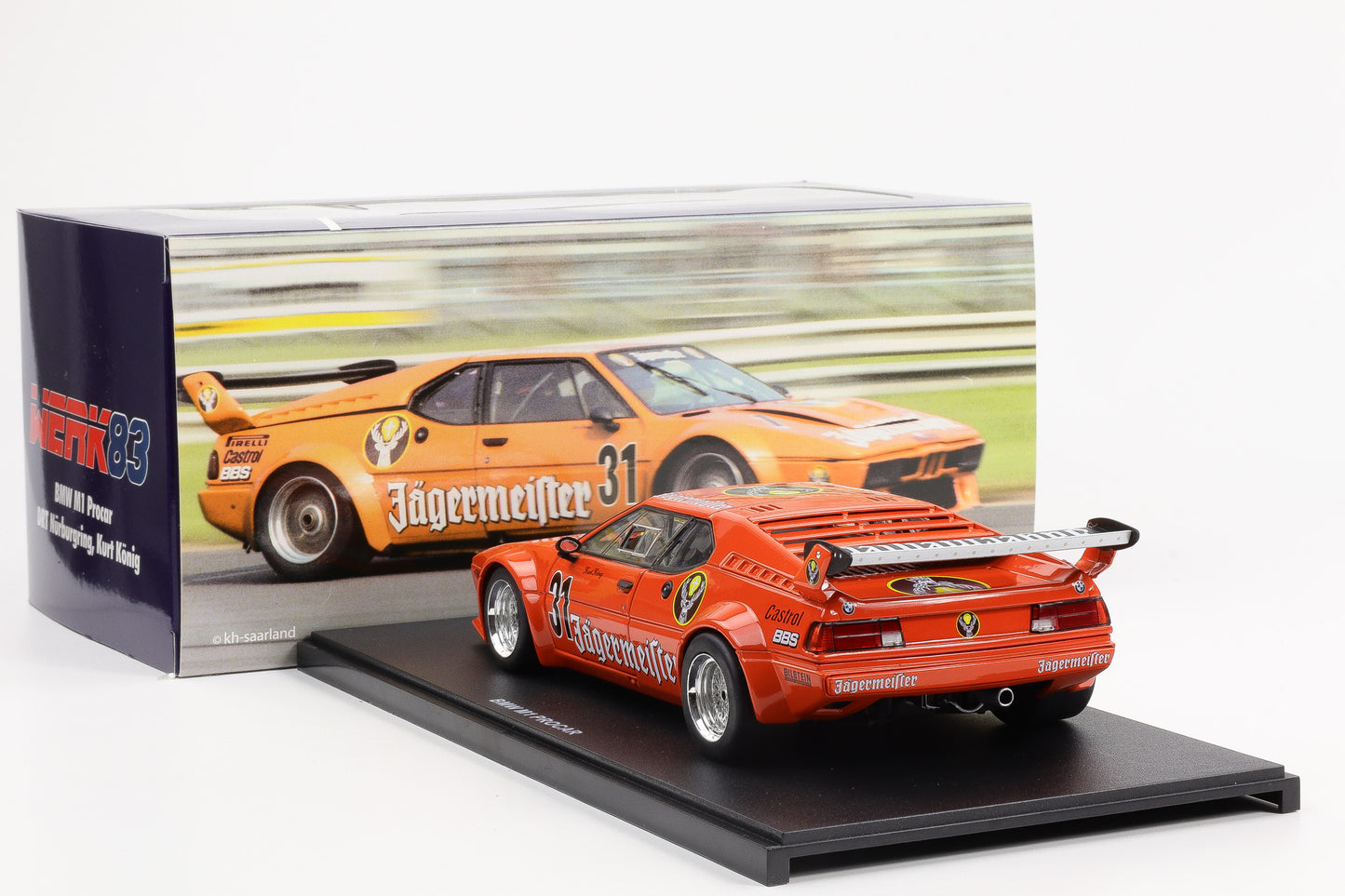 BMW M1 Procar Jägermeister #31 DRT Nürburgring 1982 Kurt König 1:18 Werk83