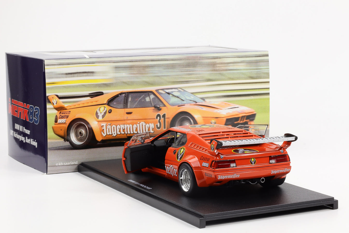 BMW M1 Procar Jägermeister #31 DRT Nürburgring 1982 Kurt König 1:18 Werk83