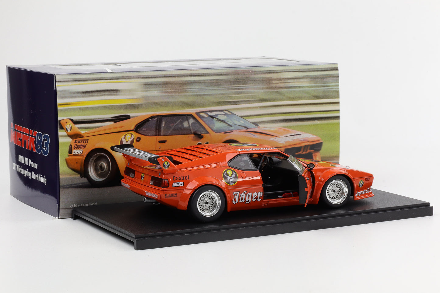 BMW M1 Procar Jägermeister #31 DRT Nürburgring 1982 Kurt König 1:18 Werk83