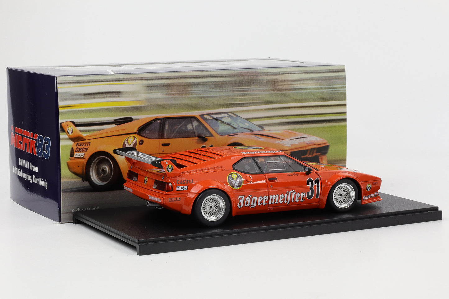 BMW M1 Procar Jägermeister #31 DRT Nürburgring 1982 Kurt König 1:18 Werk83