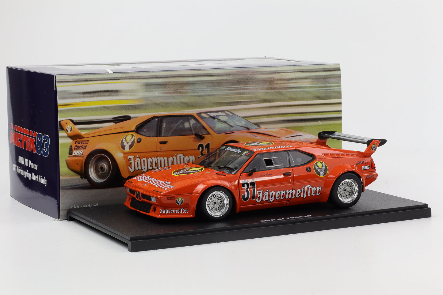 BMW M1 Procar Jägermeister #31 DRT Nürburgring 1982 Kurt König 1:18 Werk83