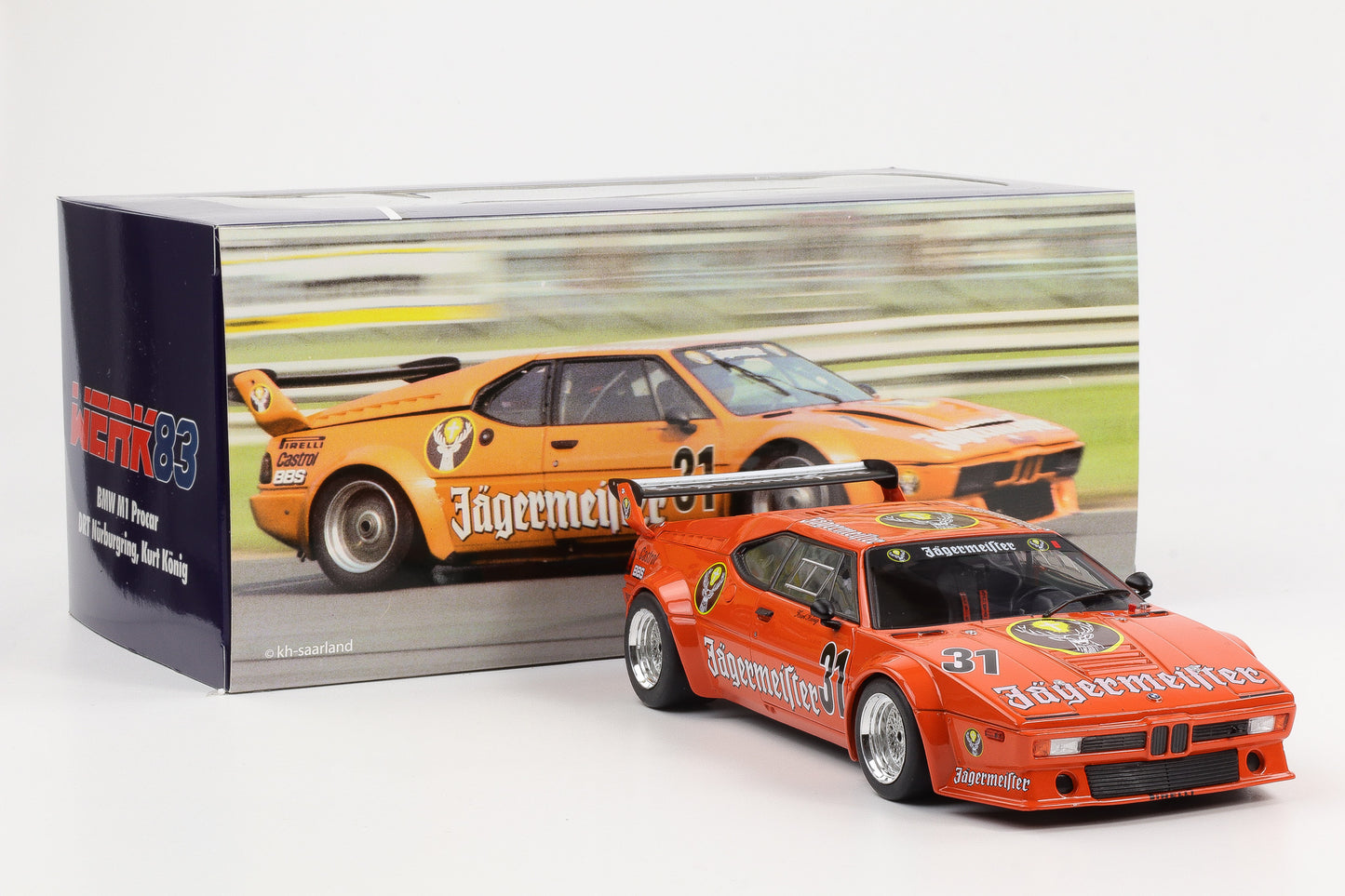 BMW M1 Procar Jägermeister #31 DRT Nürburgring 1982 König 1:18 Werk83