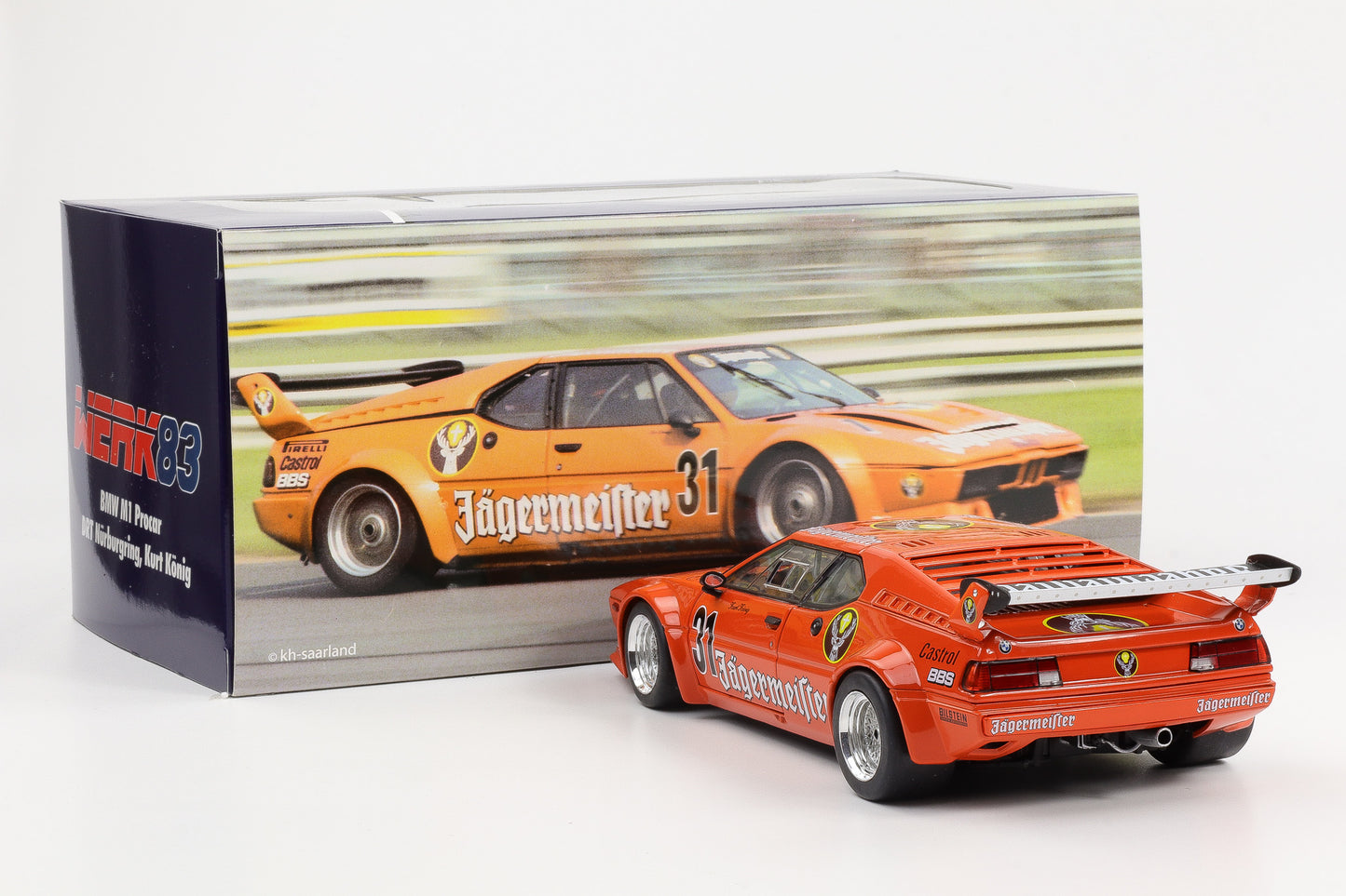 BMW M1 Procar Jägermeister #31 DRT Nürburgring 1982 König 1:18 Werk83