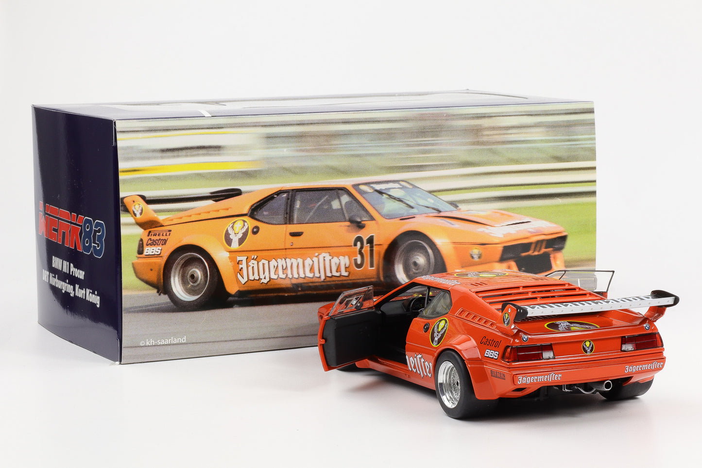 BMW M1 Procar Jägermeister #31 DRT Nürburgring 1982 König 1:18 Werk83