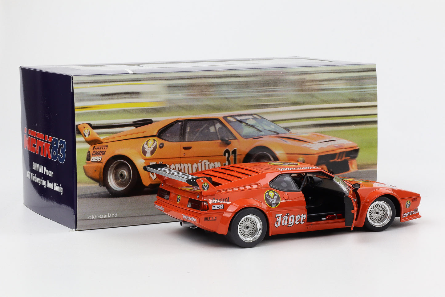 BMW M1 Procar Jägermeister #31 DRT Nürburgring 1982 König 1:18 Werk83
