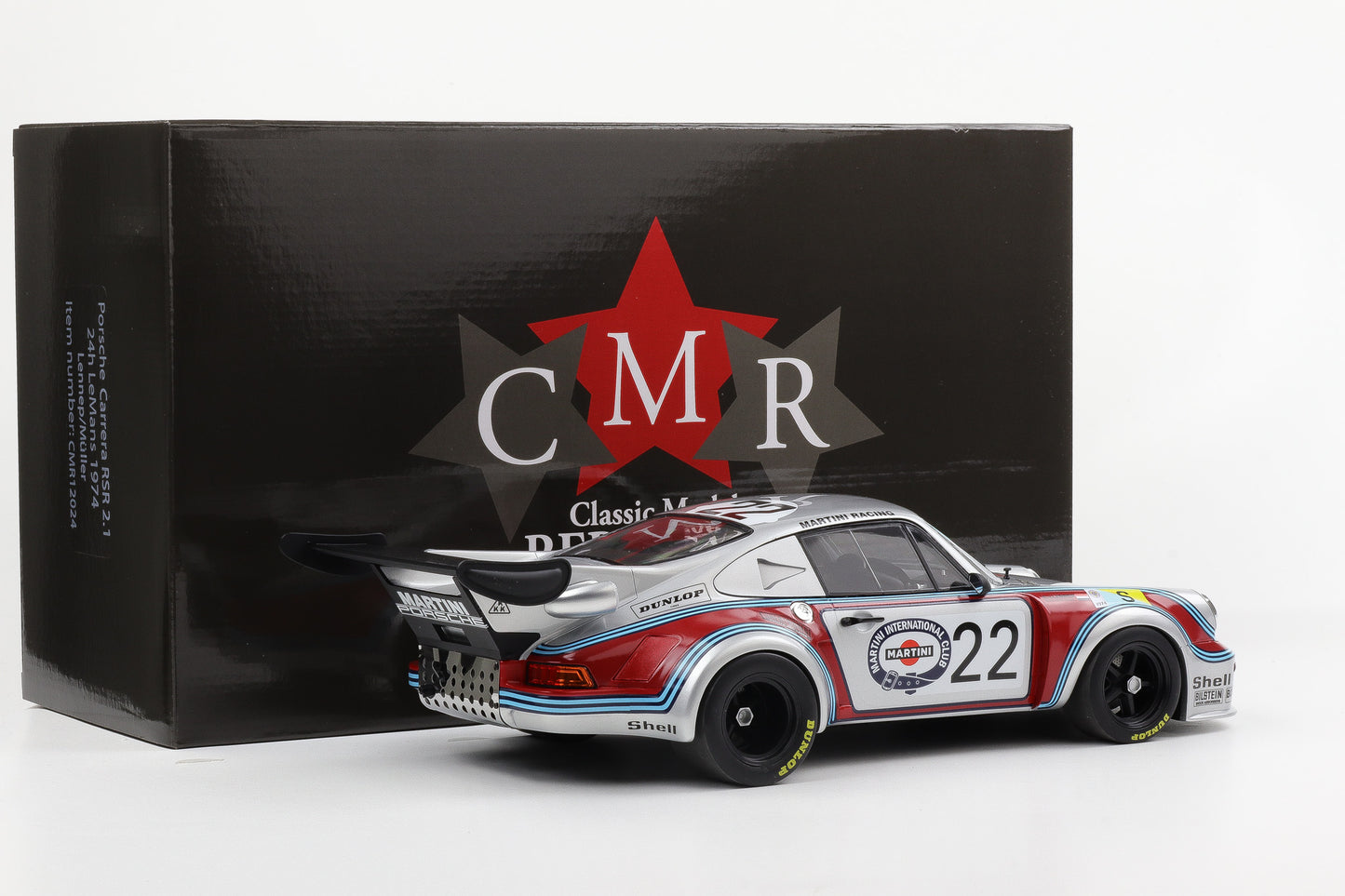 1:12 Porsche 911 Carrera RSR 2.1 #22 2nd 24h LeMans 1974 Müller v.Lennep CMR