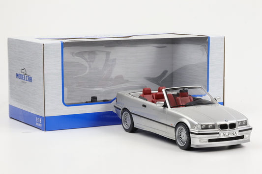 1:18 MCG BMW E36 Alpina B3 3.2 Cabrio silbermetallic mit Verdeck MCG18322
