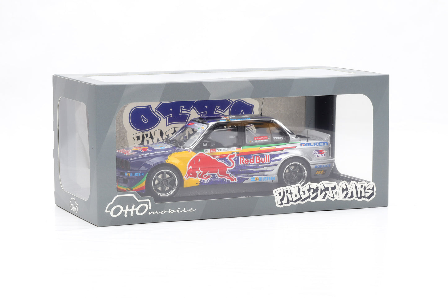 1:18 Ottomobile BMW E30 V8 Drift LSX Red Bull 2023 Elias Hountondji OT486