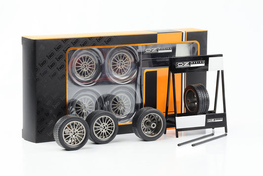 1:18 Räderset Radsatz 4 Felgen 27 mm Set OZ Superturismo WRC 36 mm mit Reifen IXO