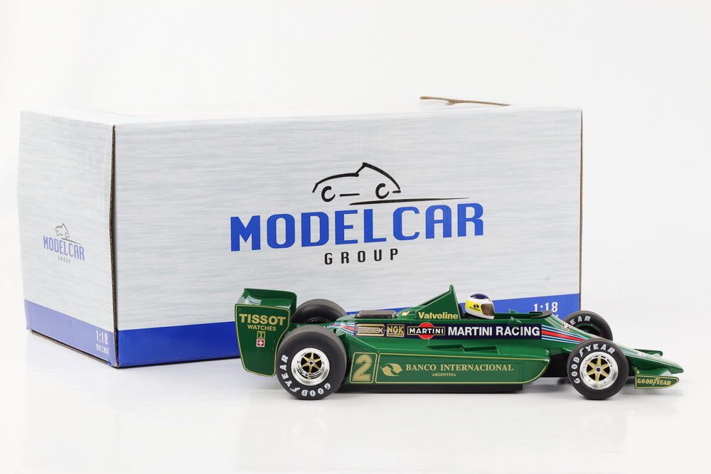 1:18 Lotus 79 #2 Martini Figur Reutemann Formel 1 GP Argentinien 1979 MCG