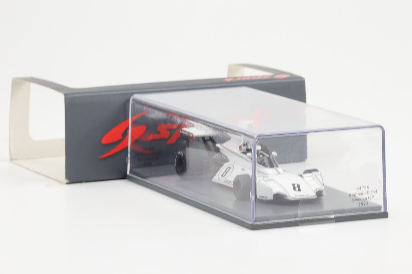 1:43 Spark Brabham BT44 weiß #8 Sweden GP 1974 S4786