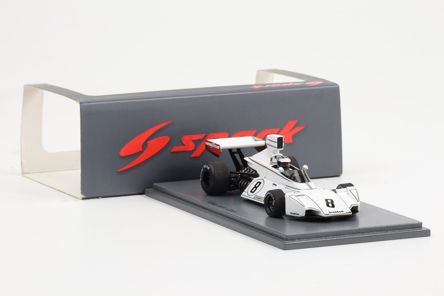 1:43 Spark Brabham BT44 weiß #8 Sweden GP 1974 S4786