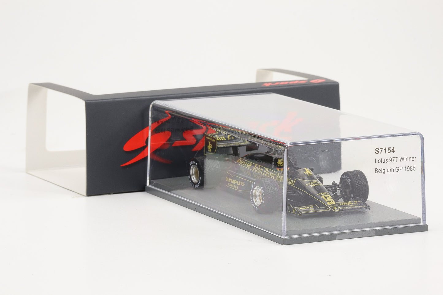 1:43 Spark Lotus 97T #12 Winner Belgium GP 1985 Senna S7154