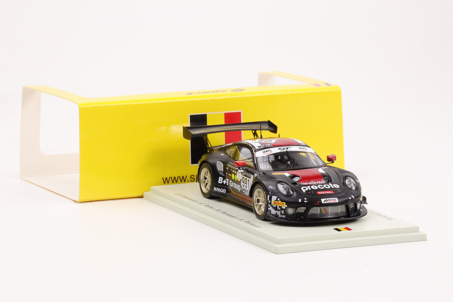 1:43 Spark Porsche 911 GT3 R Herberth Motorsport #991 24h Spa 2020 SB395