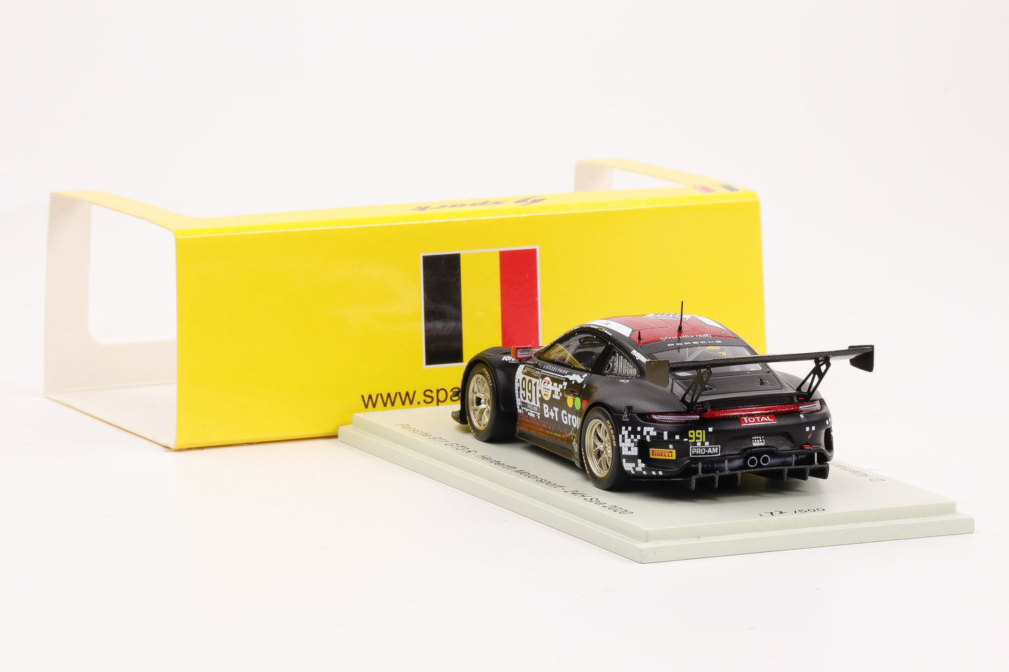 1:43 Spark Porsche 911 GT3 R Herberth Motorsport #991 24h Spa 2020 SB395