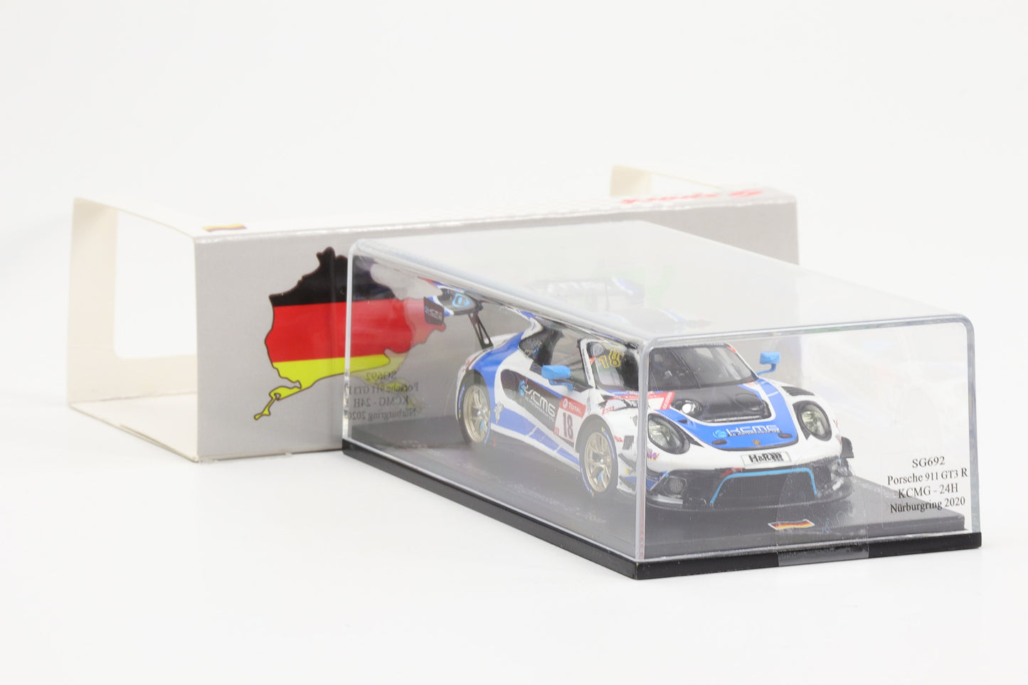 1:43 Spark Porsche 911 GT3 R KCMG #18 24h Nürburgring 2020 SG692