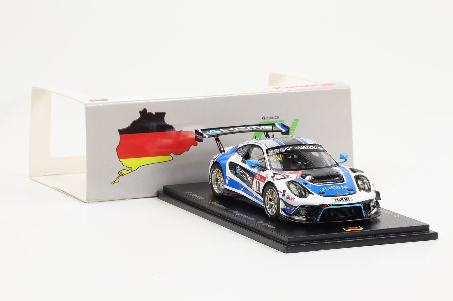 1:43 Spark Porsche 911 GT3 R KCMG #18 24h Nürburgring 2020 SG692