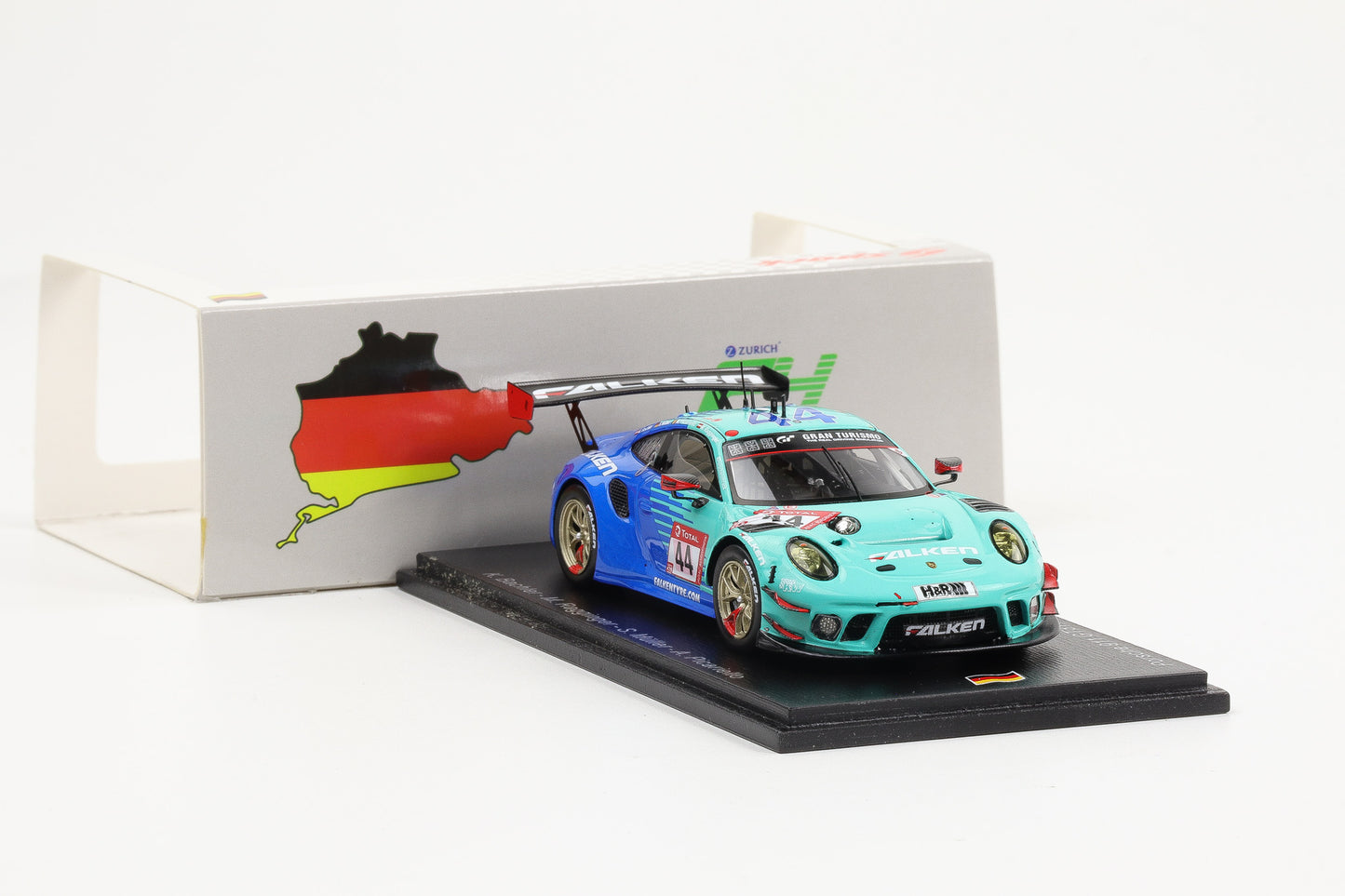1:43 Spark Porsche 911 GT3 R Falken Motorsports #44 4th 24h Nürburgring 2021 SG753