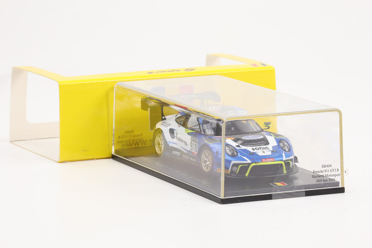 1:43 Spark Porsche 911 GT3 R Herberth Motorsport #918 24h Spa 2020 SB404