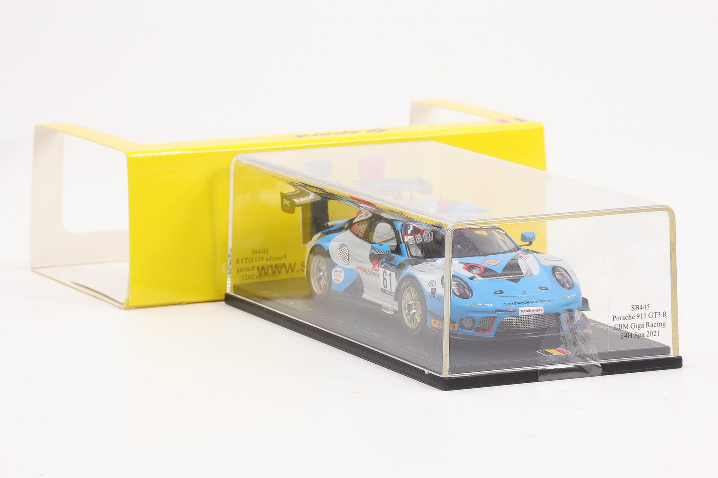 1:43 Spark Porsche 911 GT3 R EBM Giga Racing #61 24h Spa 2021 SB445