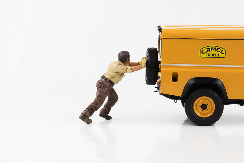 1:18 Figur Mechaniker Crew 4x4 Offroad Camel Trophy #1 - #8 Figuren American Diorama