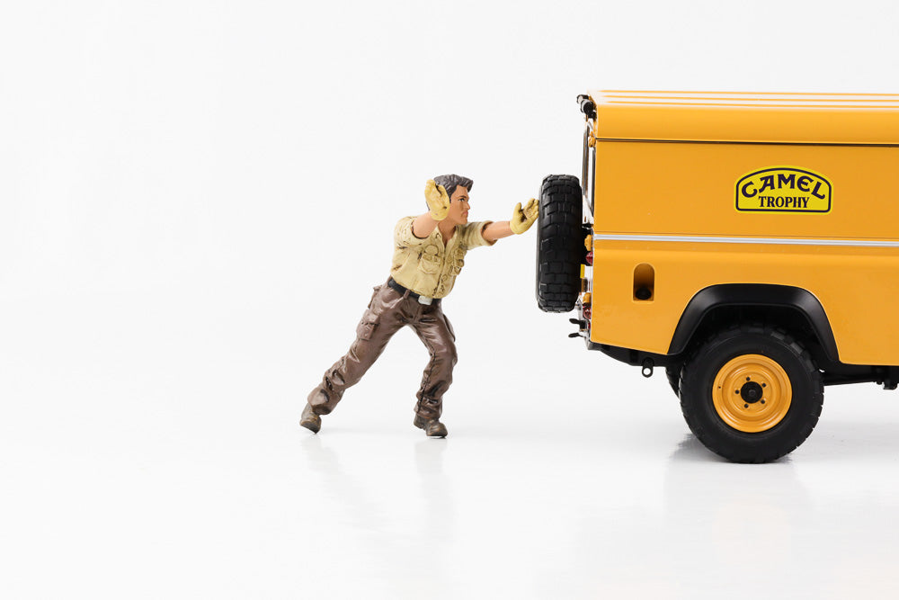 1:18 Figur Mechaniker Crew 4x4 Offroad Camel Trophy #1 - #8 Figuren American Diorama