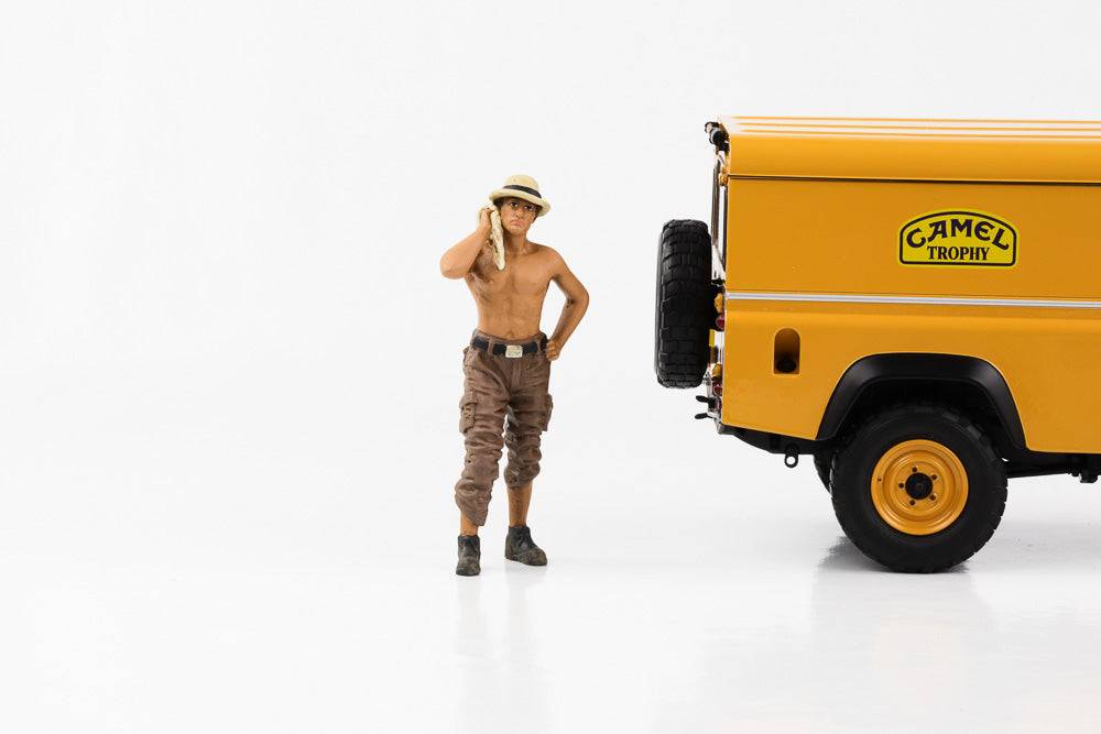 1:18 Figur Mechaniker Crew 4x4 Offroad Camel Trophy #1 - #8 Figuren American Diorama