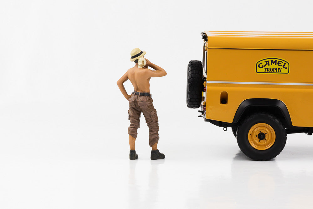 1:18 Figur Mechaniker Crew 4x4 Offroad Camel Trophy #1 - #8 Figuren American Diorama