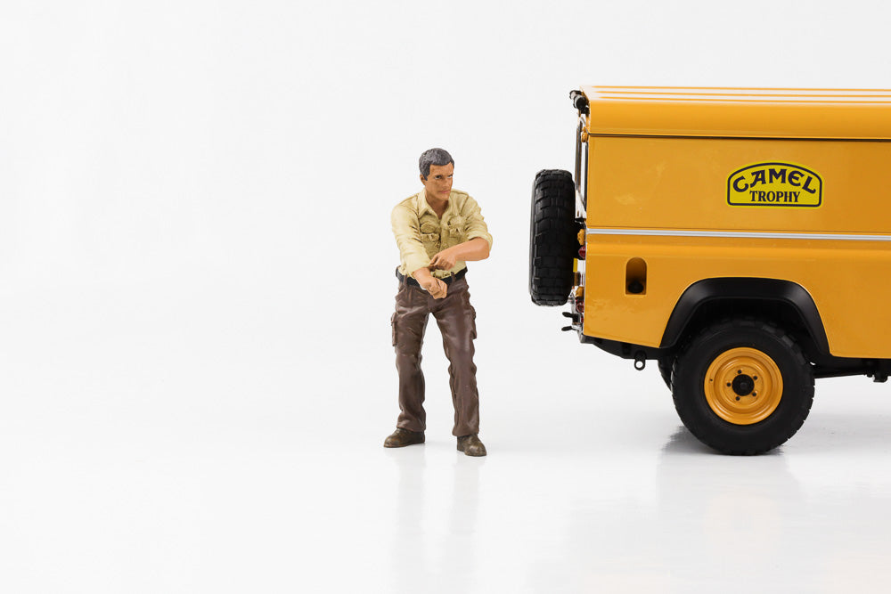 1:18 Figur Mechaniker Crew 4x4 Offroad Camel Trophy #1 - #8 Figuren American Diorama