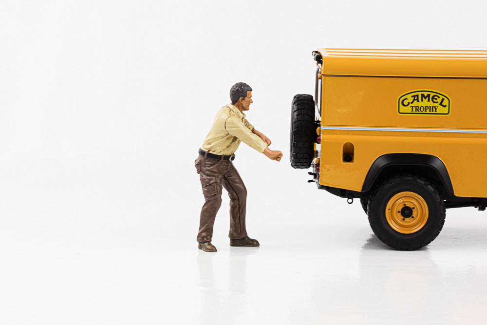 1:18 Figur Mechaniker Crew 4x4 Offroad Camel Trophy #1 - #8 Figuren American Diorama
