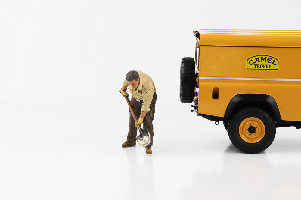 1:18 Figur Mechaniker Crew 4x4 Offroad Camel Trophy #1 - #8 Figuren American Diorama
