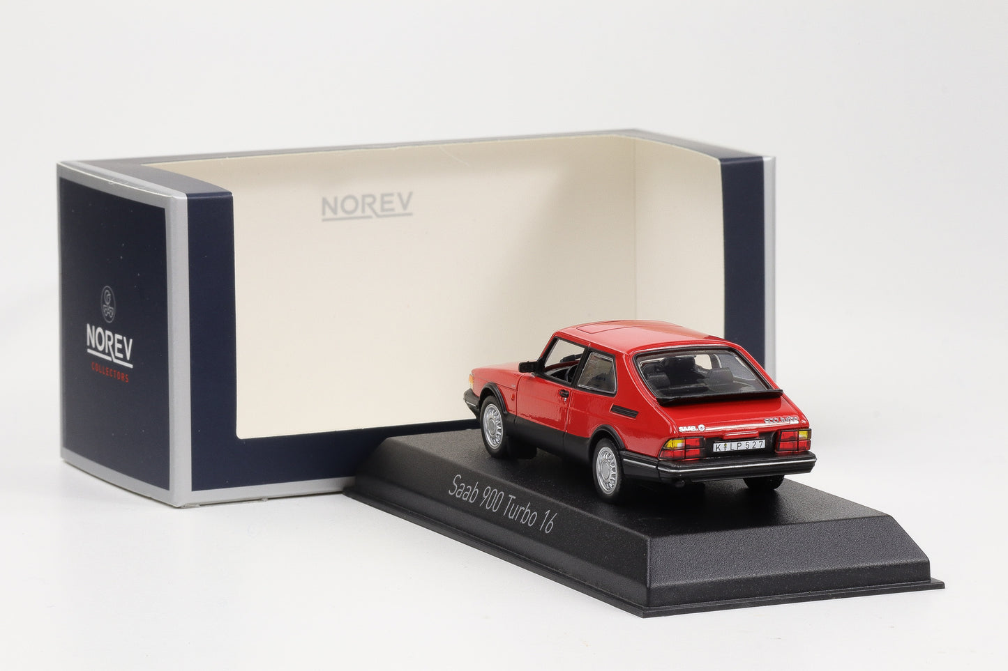 1:43 Saab 900 Turbo 16 rot 1992 Norev 810035 diecast