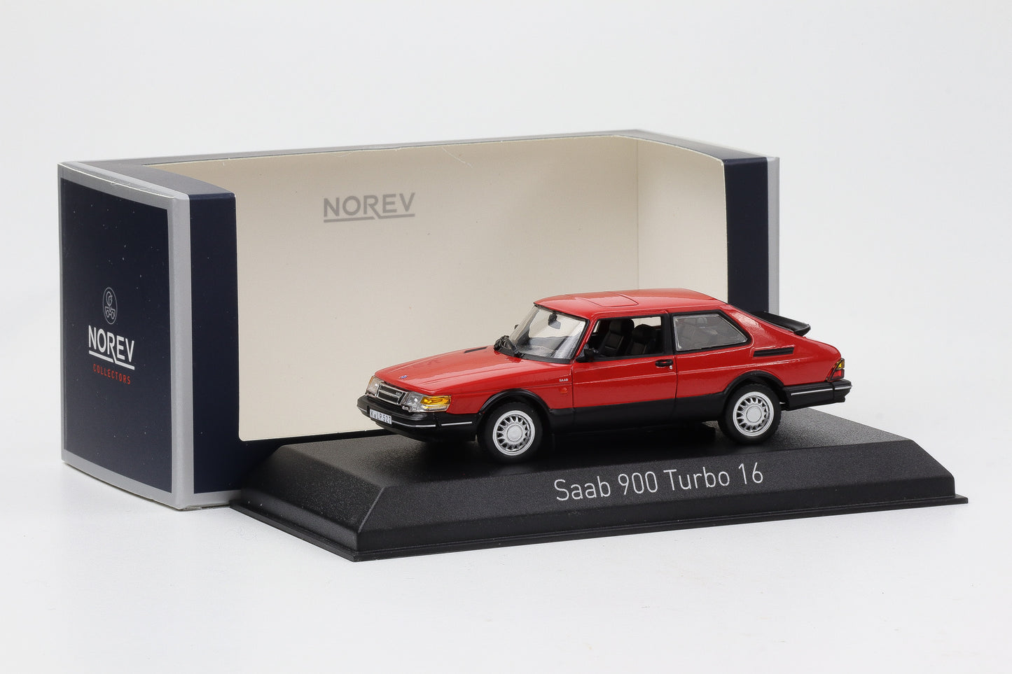 1:43 Saab 900 Turbo 16 rot 1992 Norev 810035 diecast