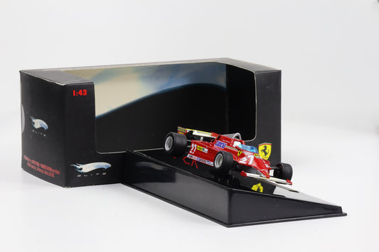 1:43 Hot Wheels Elite Ferrari 126 CK 1981 Villeneuve #27 Formel 1 P9945