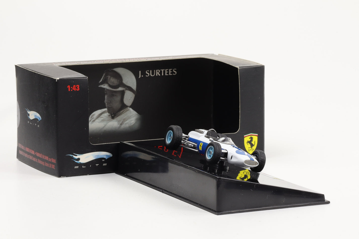 1:43 Hot Wheels Elite Ferrari 158 F1 J. Surtees #7 Mexico GP 1964 Formel 1 T6279