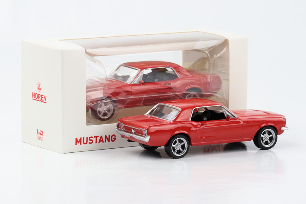 1:43 Ford Mustang MKI Coupe 1968 red Norev diecast