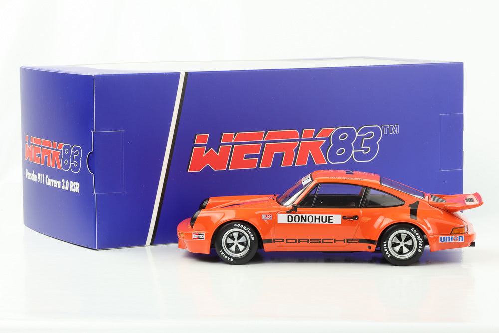 1:18 Porsche 911 Carrera 3.0 RSR #1 Winner IROC 1974 Donohue Werk83
