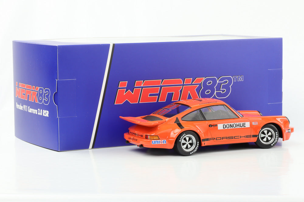 1:18 Porsche 911 Carrera 3.0 RSR #1 Winner IROC 1974 Donohue Werk83