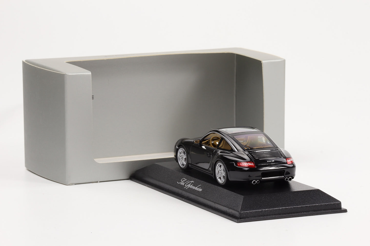 1:43 Porsche 911 997 Targa 4S schwarz Sal Oppenheim Minichamps WAP Dealer
