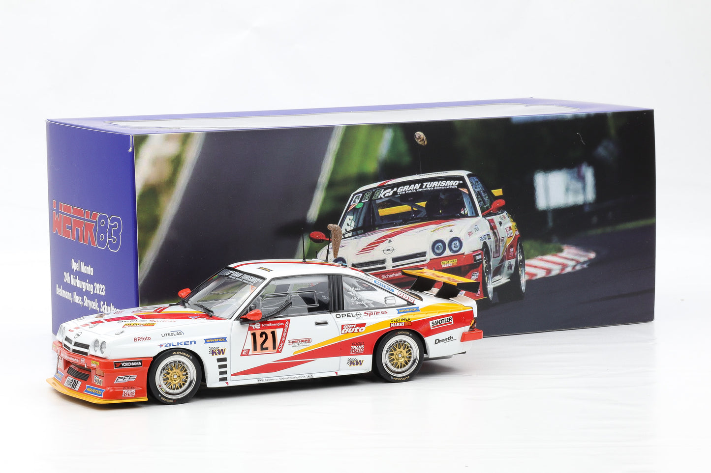 1:18 Opel Manta B #140 #121 #120 24h Nürburgring "Fuchsschwanz" Werk83
