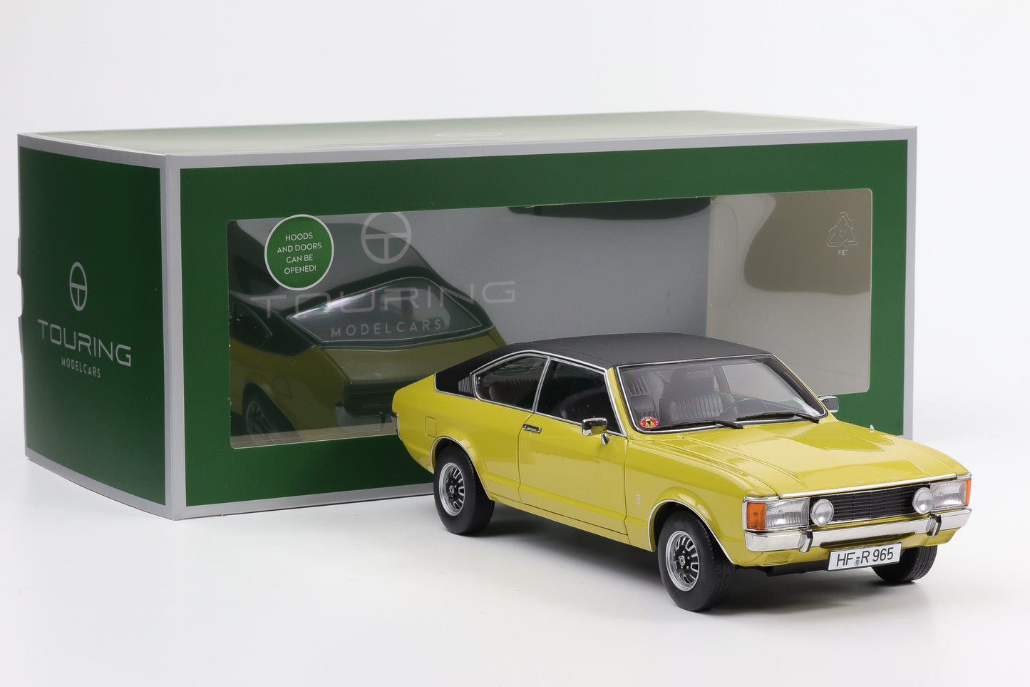 1:18 Touring Modelcars Ford Granada Consul Coupé GT 2.3 Daytona yellow