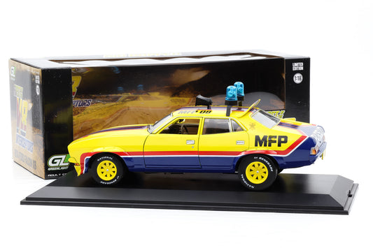 1:18 Ford Falcon Mad Max XB V8 Interceptors Big Bopper 1974 Greenlight +Vitrine